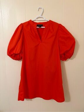 Rachel Zoe Pleated Puff-Sleeve Dress with pockets